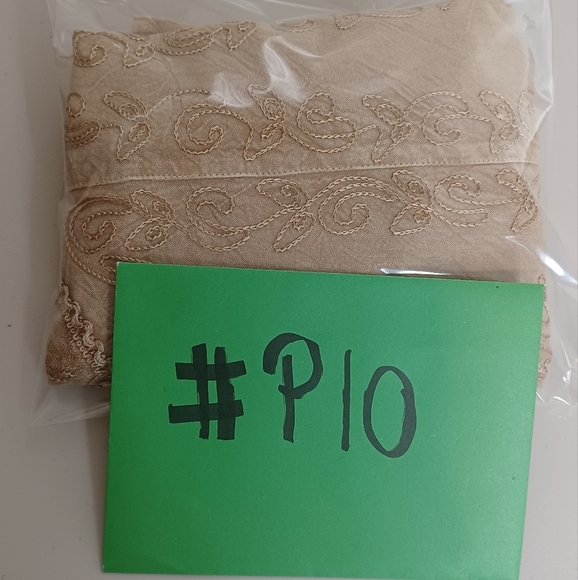 Soft Surroundings Embroidered Lagenlook Boho Sleeveless Tie Back Blouse - Picture 13 of 13